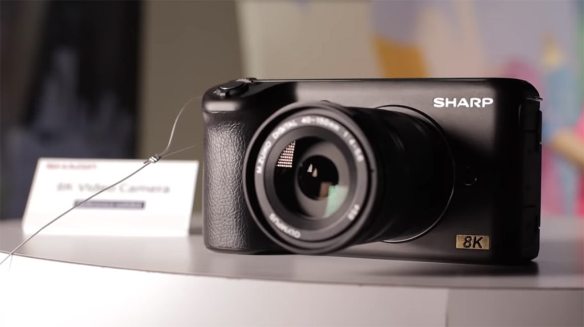 كاميرا Sharp 8K | اول كاميرا تصوير فيديو بجودة 8K للمستهلكين