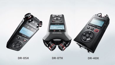 إطلاق سلسلة Tascam DR-X من اجهزة تسجيل الصوت المحمولة