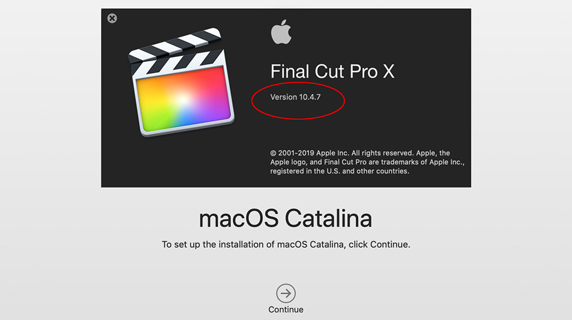 اطلاق Final Cut Pro 10.4.7 المحدث من فاينل كت برو مع دعم نظام كاتالينا
