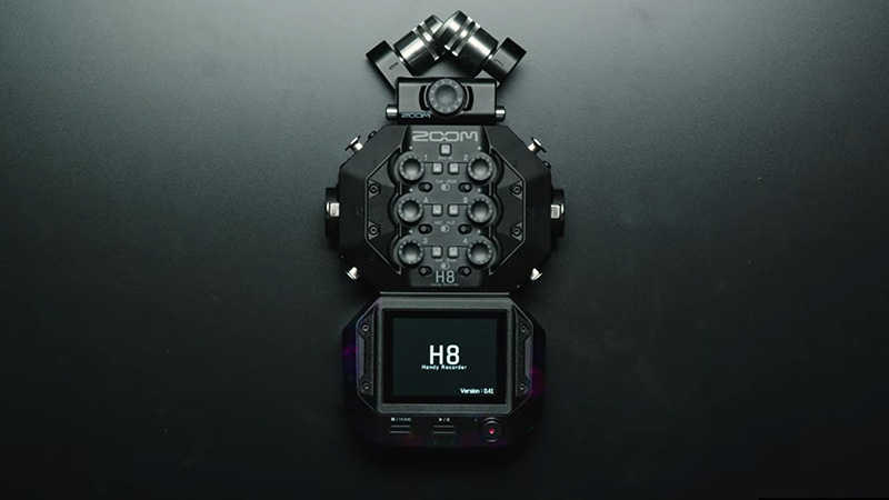 الاعلان عن Zoom H8 جهاز تسجيل صوت احترافي بشاشة لمس لصناع الافلام ومهندسي الصوت
