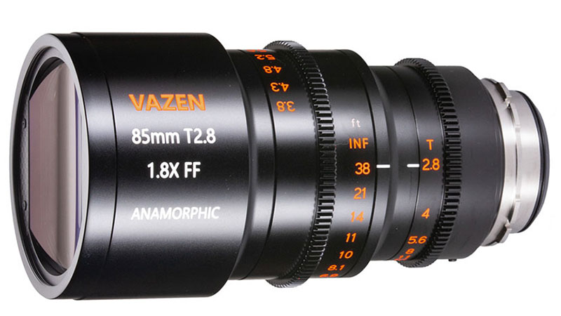 الإعلان عن عدسة انامورفيك Vazen 85mm T2.8 1.8X للكاميرات السينمائية ذات مستشعر فل فريم 